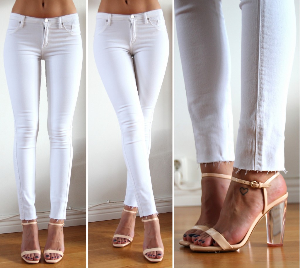vita jeans inte genomskinliga